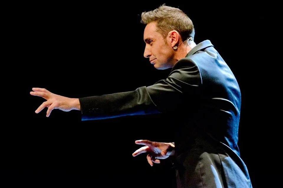 Javier Botía en una actuación