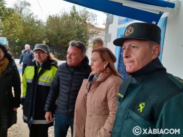 Imagen: La subdelegada del Gobierno visita a Xàbia por el tempora Gloria