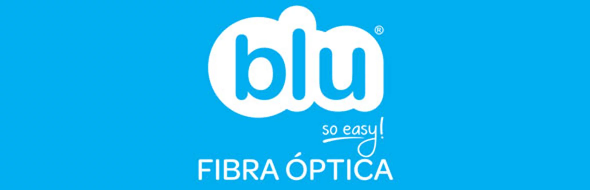 Logotipo de Blu, operador de telefonía móvil, Internet y televisión en Jávea