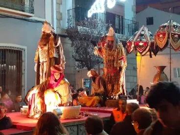 Los Reyes Magos a su paso por el centro histórico