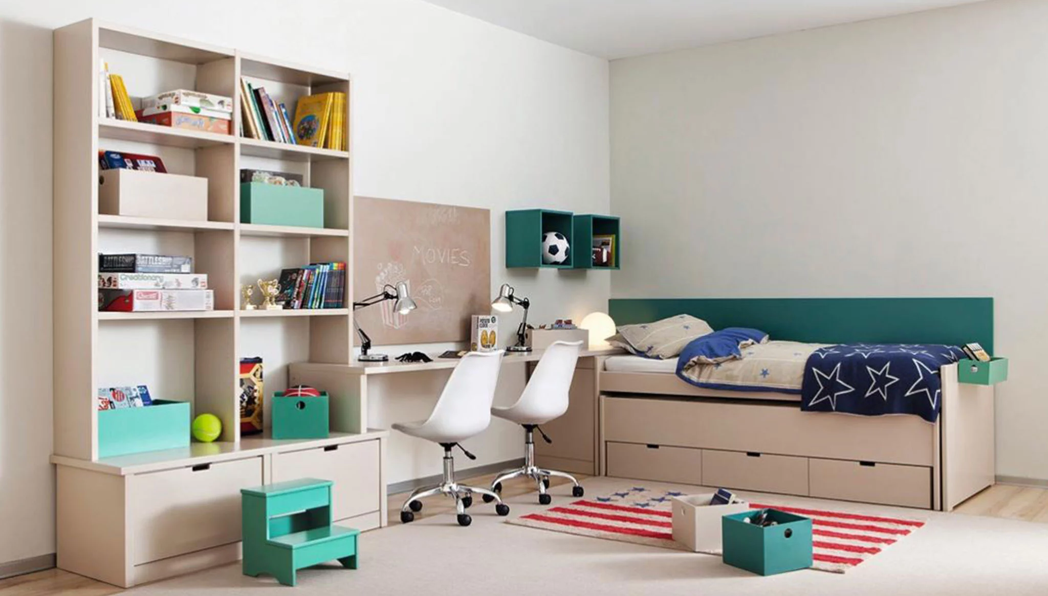 Muebles juveniles con capacidad de almacenamiento – Muebles Martínez