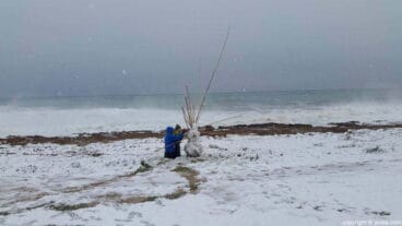 Muñecos de nieve a primera línea del mar, en el Primer Montañar