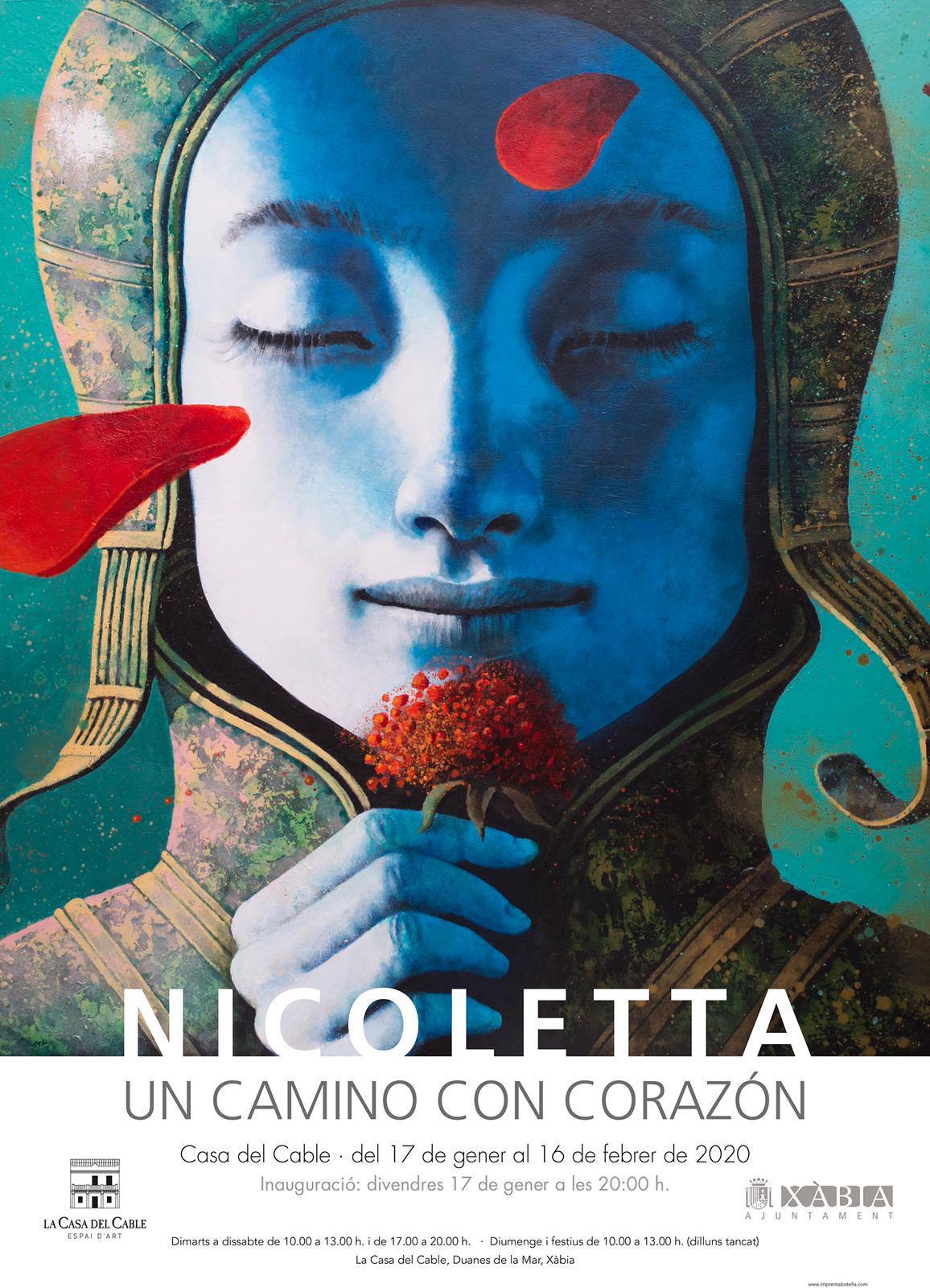 Cartel de la exposición de Nicoletta
