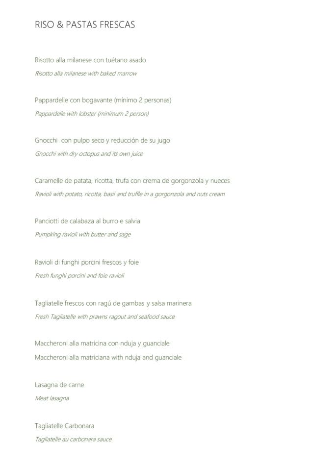 Imagen: Nueva carta en el Restaurante Da Giulia, página 3