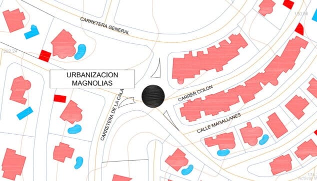 Imagen: Nueva rotonda en la zona Magnolias