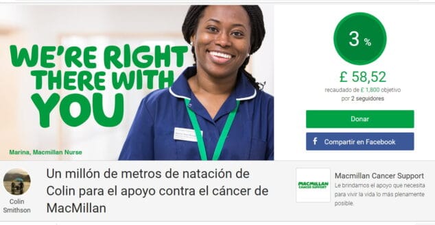 Imagen: Página de donativos