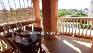 Terraza de un apartamento en venta en Jávea – Inmobiliaria Belen Quiroga