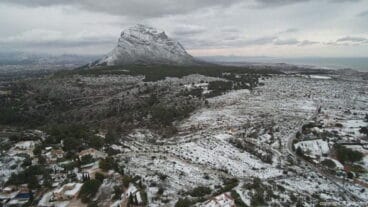 Xàbia y comarca se cubrieron de nieve