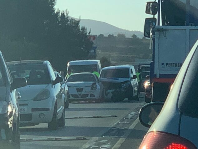 Imagen: Accidente en la carretera de Gata-Xàbia
