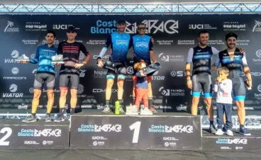 Álex Seguí y Ángel Lloret en el podio