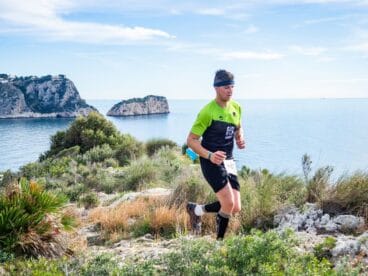 Atleta del Club atletisme Llebeig en la Granadella Trail