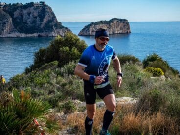 Atleta en la prueba de Granadella Trail 2020