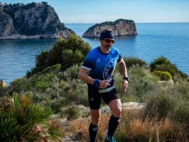 Atleta en la prueba de Granadella Trail 2020