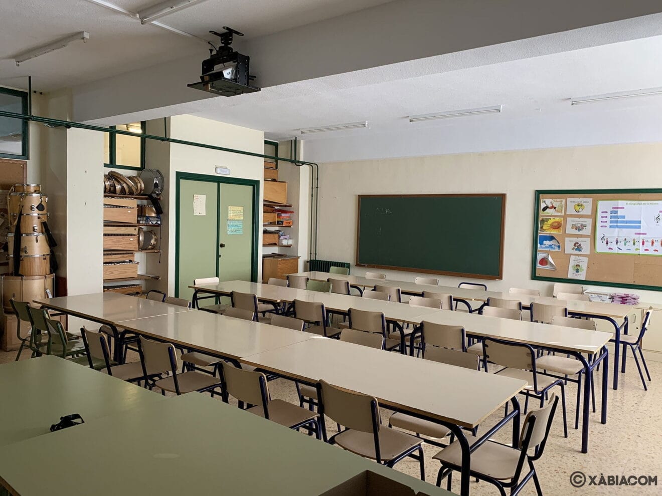 Aula de música del CEIP Trenc d'Alba de Xàbia