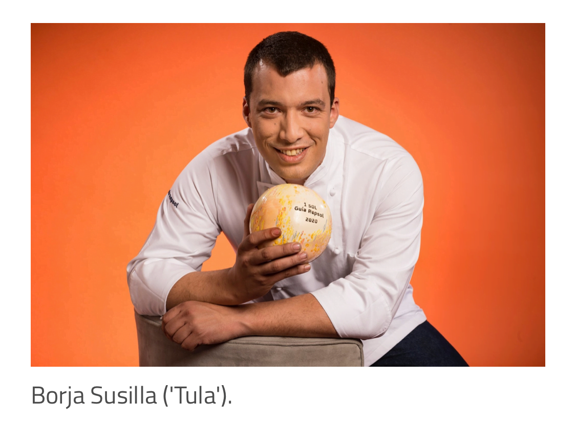 Borja Susilla, chef de Tula con el Sol Repsol