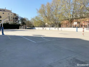 Cancha de basket y fútbol en el CEIP Port de Xàbia
