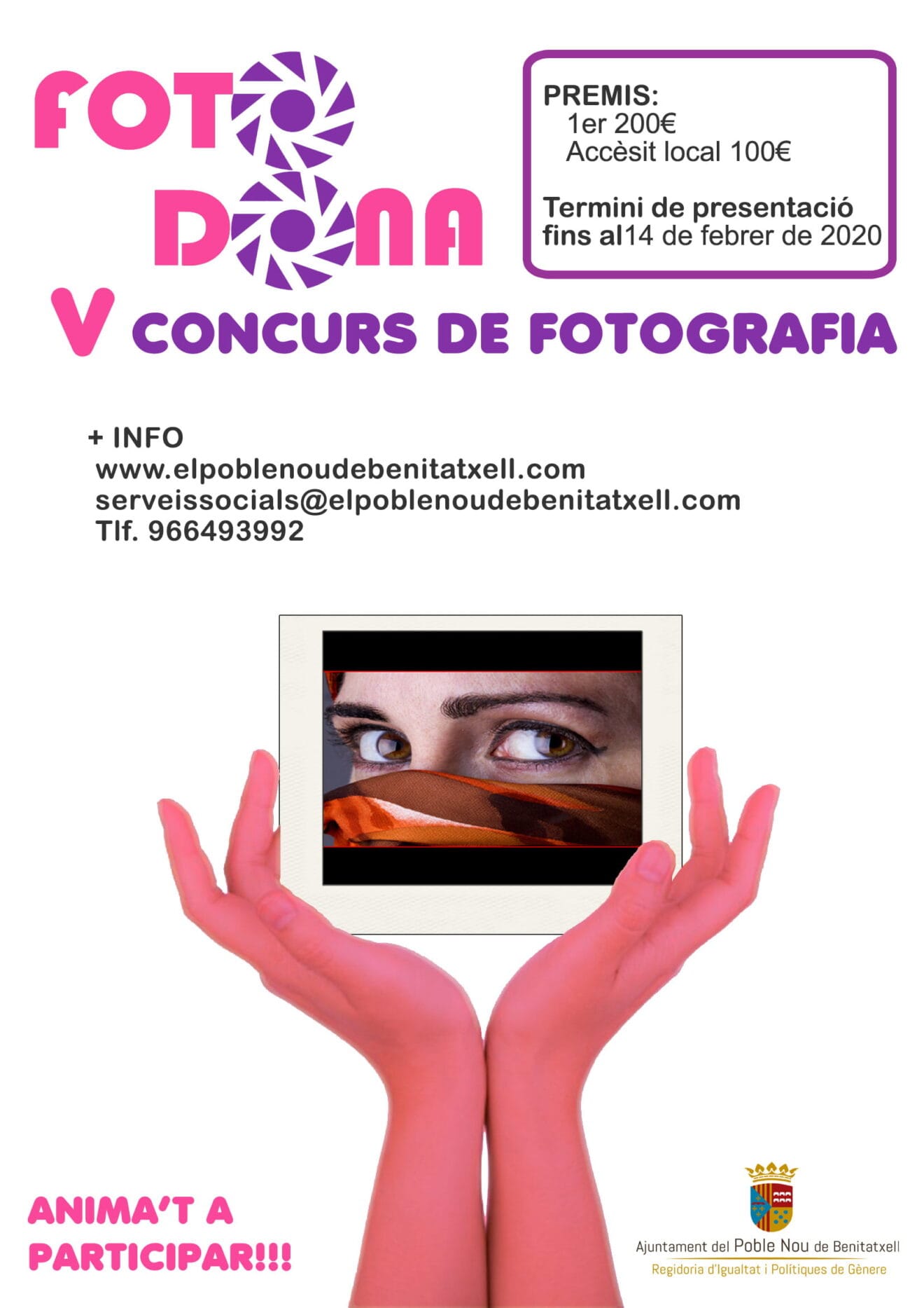 Cartel del concurso de fotografía de Benitatxell