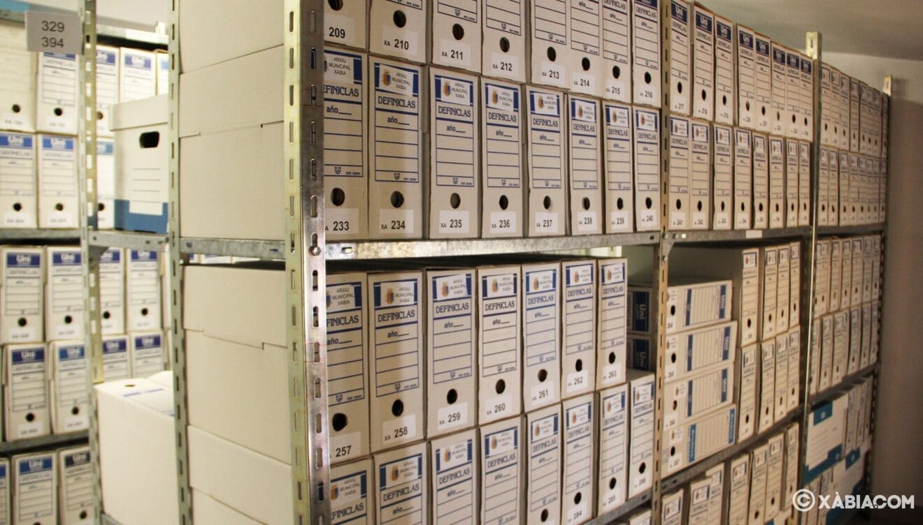 Depósitos del Archivo Municipal de Jávea