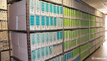 Depósitos en el Archivo Municipal de Jávea