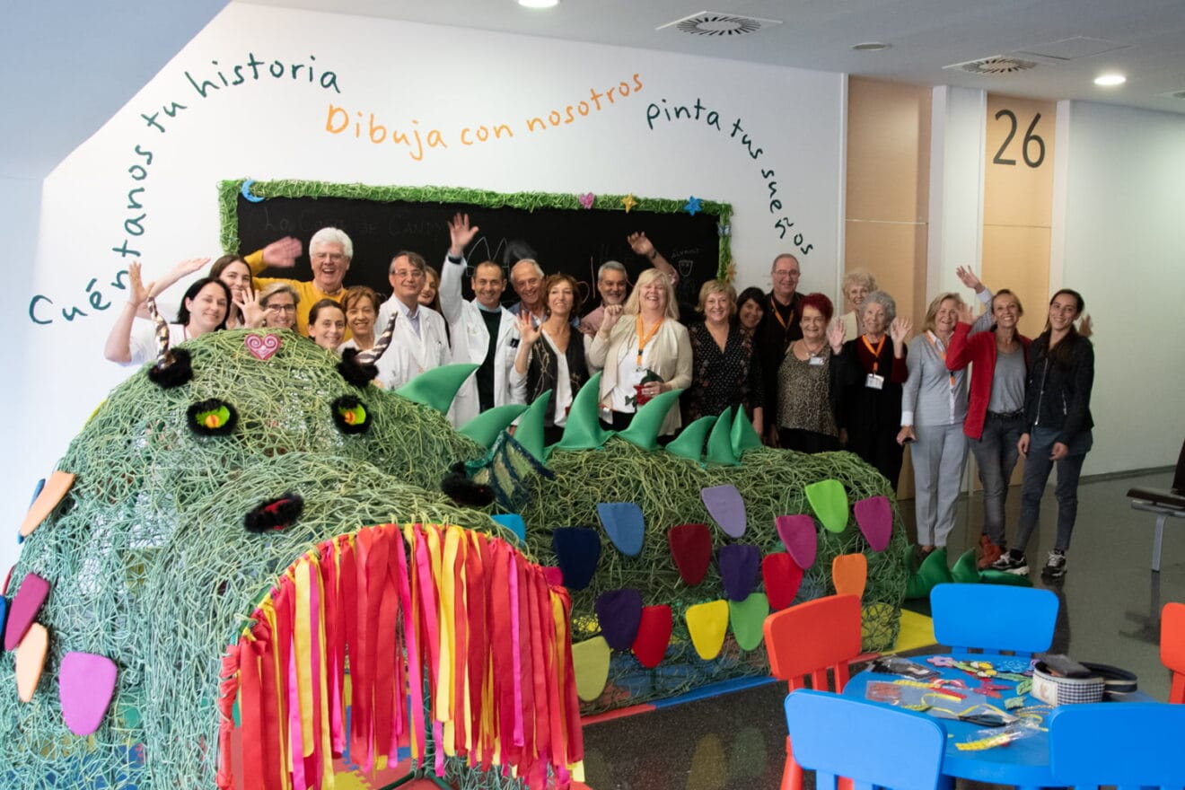 Dragón Puff en el Hospital de Dénia