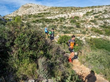 Durante la prueba de la Granadella Trail