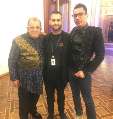 El xabiero con los diseñadores Víctor & Junior