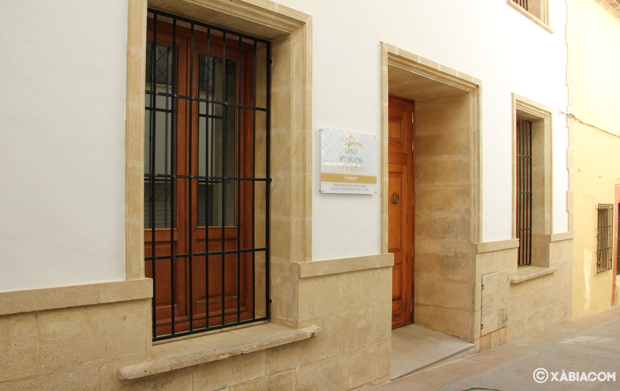 Entrada de Archivo Municipal de Jávea