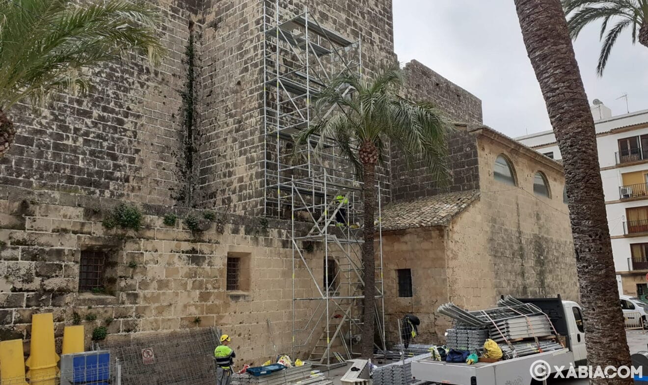 Inicio de las obras de restauración de la iglesia San Bartolomé