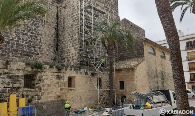 Imagen: Inicio de las obras de restauración de la iglesia San Bartolomé