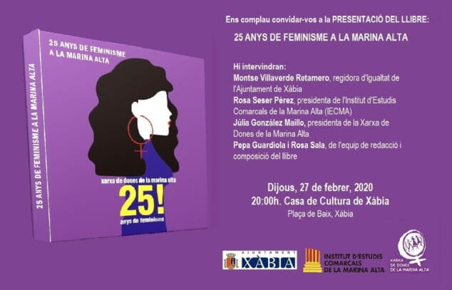 Imagen: invitacio presen  25 anys de feminisme