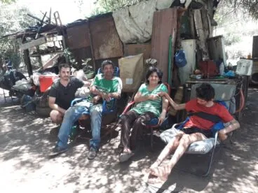 La primera familia que fue ayudada en su antigua vivienda