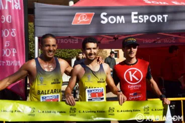 Los tres primeros en categoría masculina