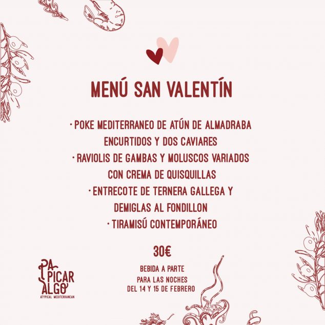 Imagen: Menú de San Valentín - Pa Picar Algo