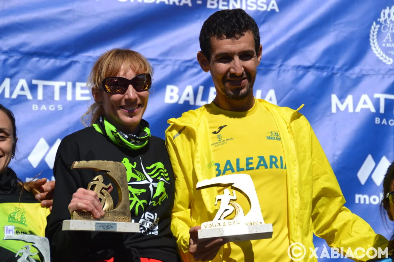 Moha Rida y Mª Isabel Ferrer, campeones de la Volta a Peu a Xàbia