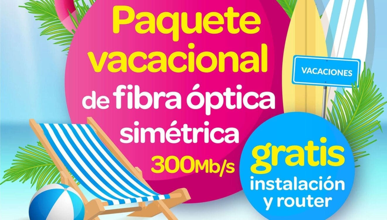 Paquete vacacional de fibra óptica simétrica en Xàbia - Blu