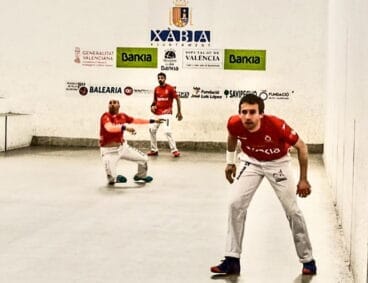 Partida en el trinquet de Xàbia