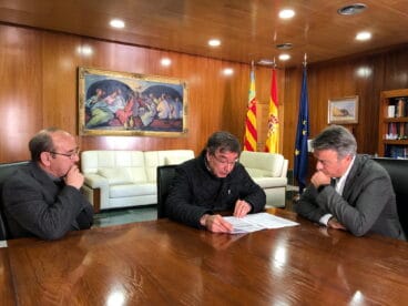 Reunión del alcalde de Xàbia con el párroco