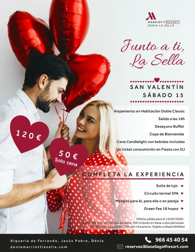 Imagen: San Valentín en el Hotel Dénia Marriott La Sella Golf Resort & Spa