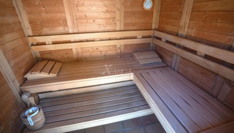 Sauna en un chalet en venta en Jávea - Xabiga Inmobiliaria