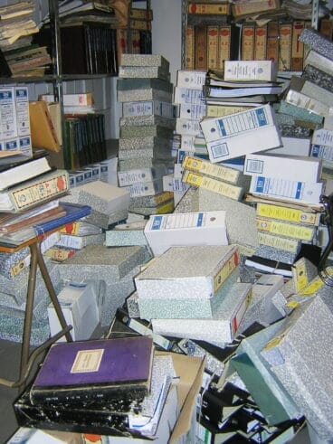 Situación del Archivo Municipal de Jávea en 2004