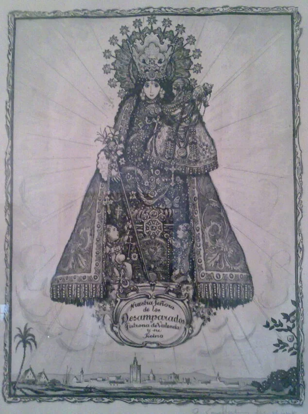 Imagen: Virgen de los Desamparados - André Lambert (Foto: https://esthisart.blogspot.com/ Blog de Estudios Valencianos Histórico-Artísticos)