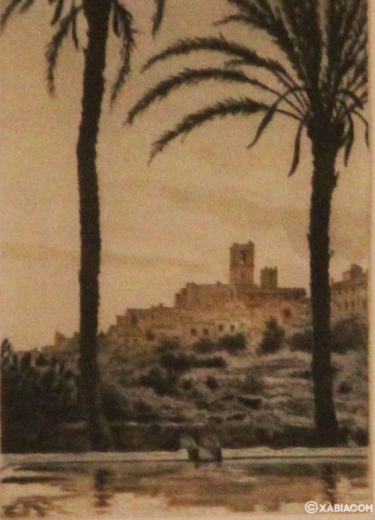 Vista de Jávea, obra de André Lambert que se encuentra en el Ayuntamiento de Xàbia