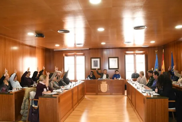 Imagen: Votación del pleno sobre la contrata de basura