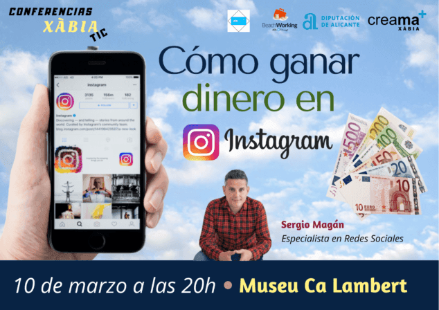 Imagen: Charla Cómo ganar dinero en Instagram