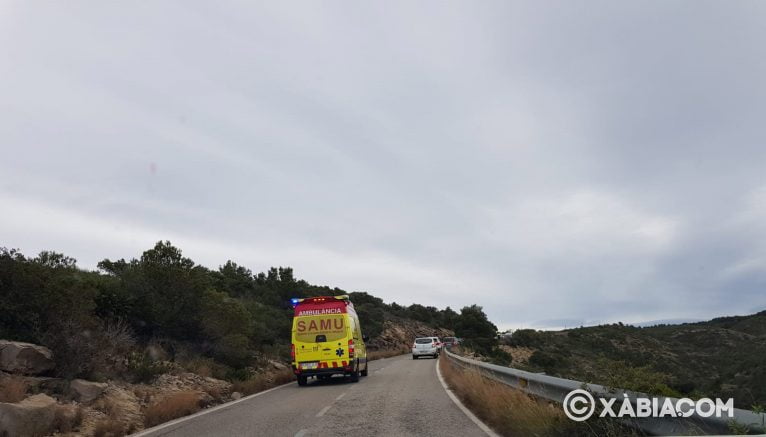 Accidente carretera de Dénia-Xàbia