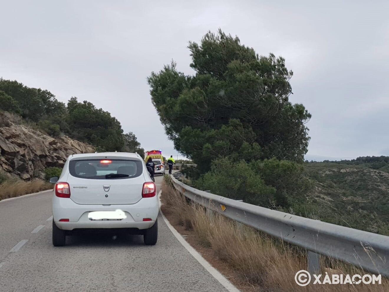 Accidente en la carretera de las planas
