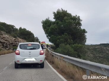 Accidente en la carretera de las planas