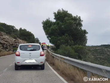 Accidente en la carretera de las planas