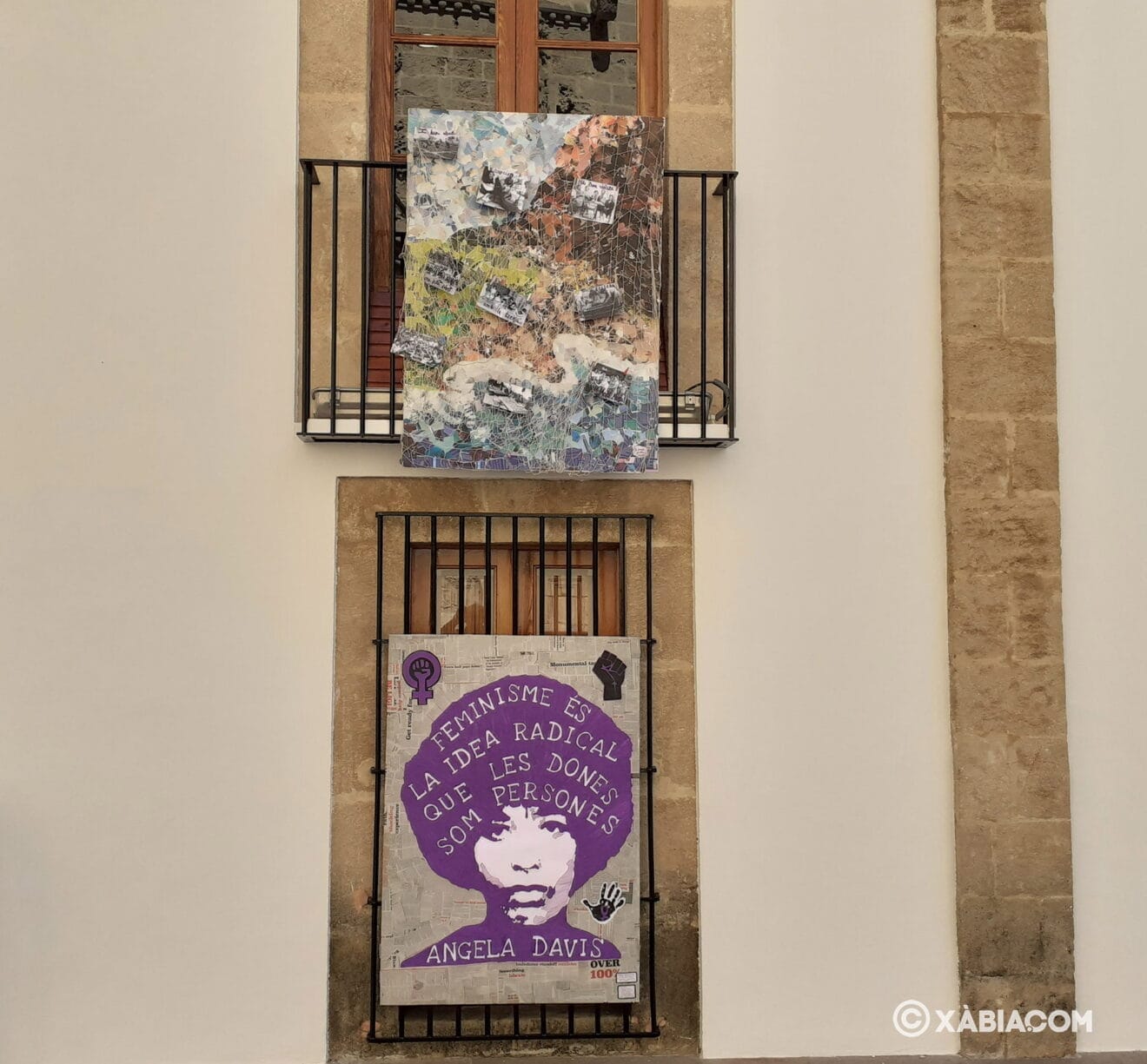 Decoración Ayuntamiento por el Día de la Mujer
