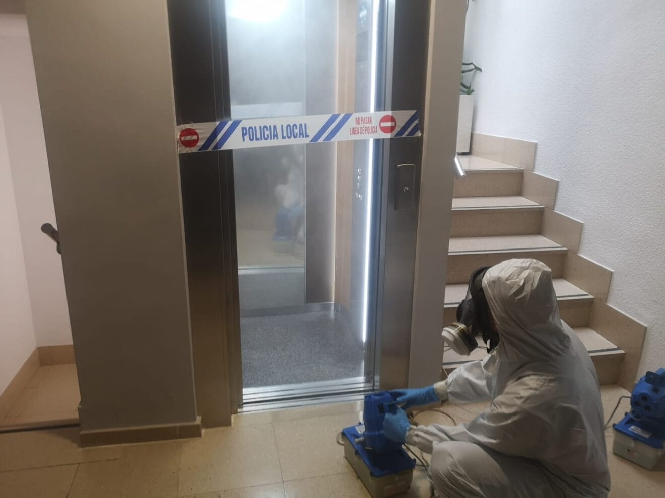 Desinfección de edificios públicos